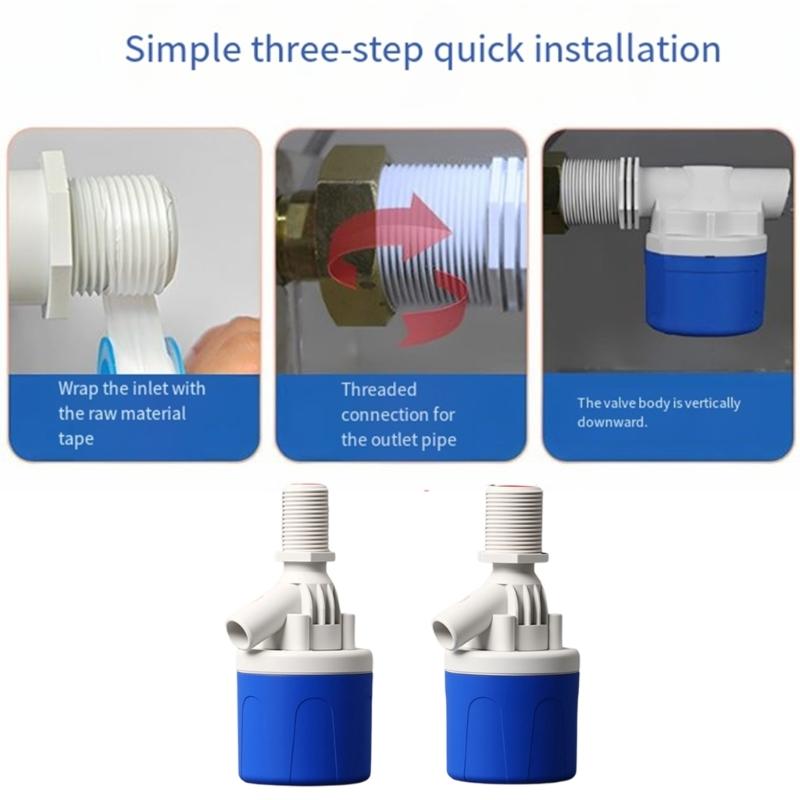 Automatic Side Inlet Control Valves Automatic Water Level Control Valves for Tower Pool Plastic Float Switches Enduring