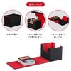 PU Leather Deck Case with Magnetic Closure, Horizontal Insertion, Holds 100+ Cards, Large Capacity, Sleeve Compatible, Compatible with Pok?mon, Duel M