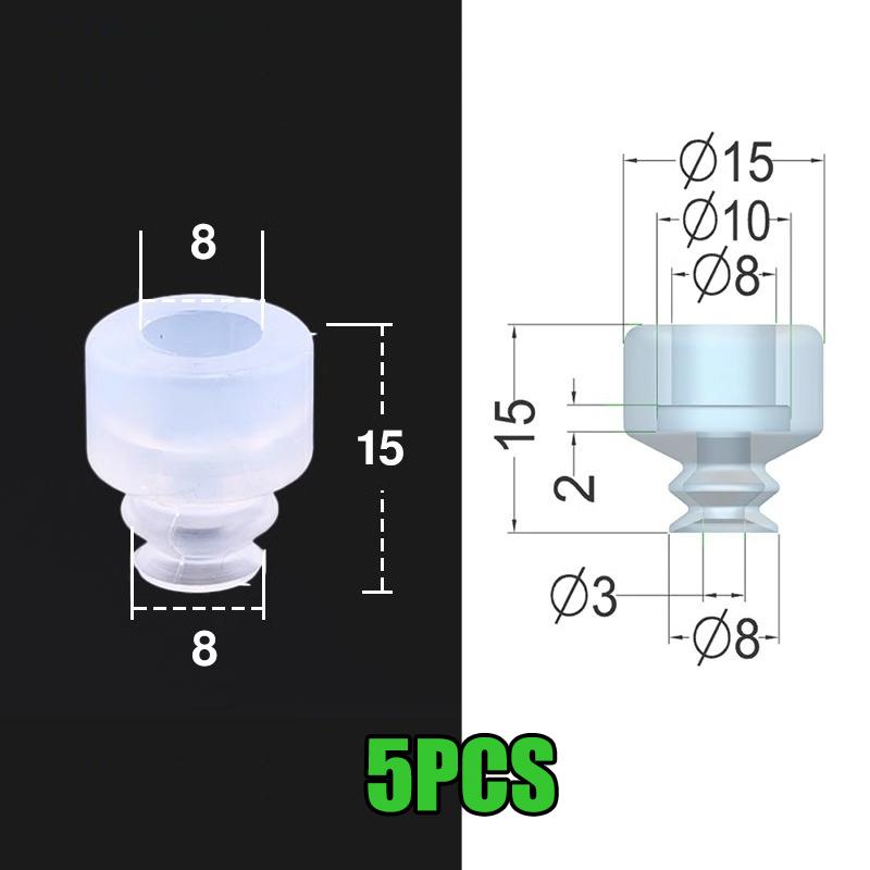 5Pcs Dp Large Vacuum Silicone Suction Cup Single Layer Robot Industrial Pneumatic Accessories Strong Suction Nozzle