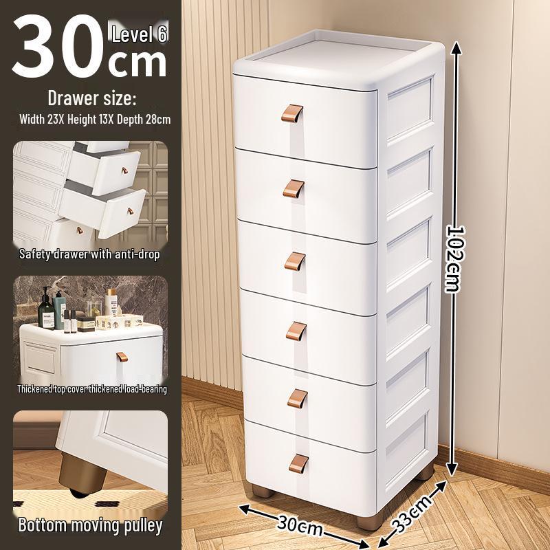 Szafka wielowarstwowa z wąską szczeliną i szufladami o wymiarach 18/25/30 cm do kuchni i łazienki