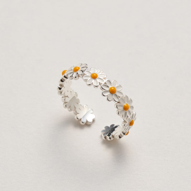 liersi chamomile open flower ring
