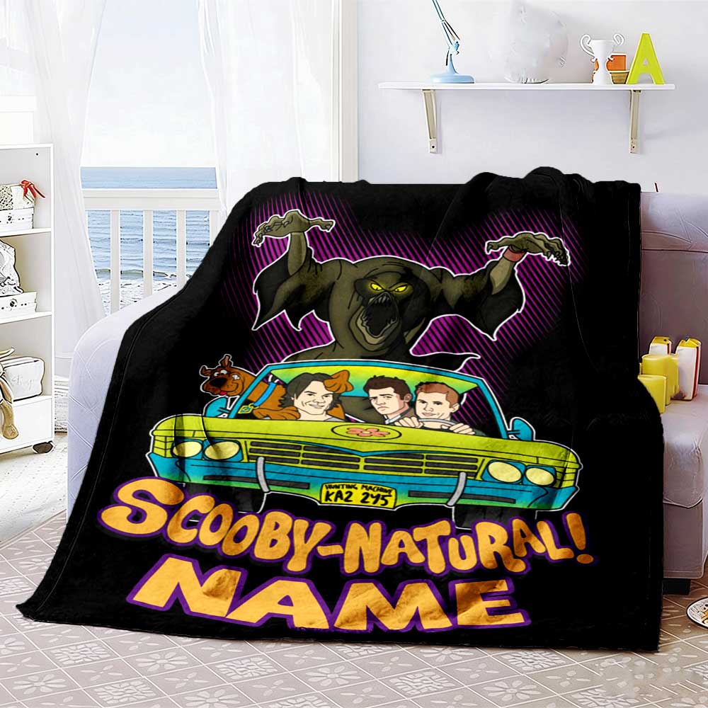 Warner Bros. Movies (16) Personalized Text Blanket Throw Customizable Blanket Comfortable Perfect for Sofa Livingroom Living Room Bedding