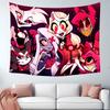 Anime Hazbin Hotel Cartoon Printed Tapestry Room Decoration Banner Hanging Room Decoration Party Decoration