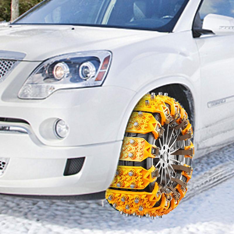 8PCS Truck Car Anti-skid Chain SUV General Purpose Snow Mud Tires Universal Winter Non-slip Thickened Widened Wheel Snow Chains