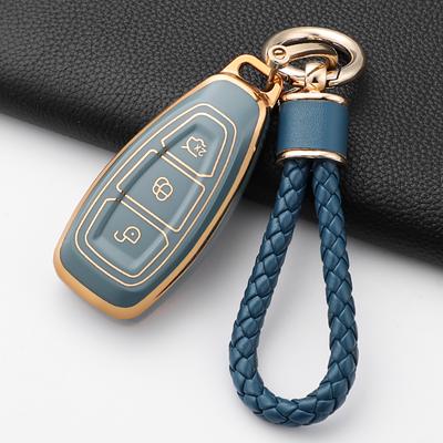 TPU Car Remote Key Case Cover For Ford Focus 3 4 ST Mondeo MK3 MK4 Fiesta Fusion Kuga Ecosport Protect Accessories