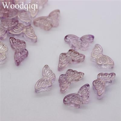 50 Stück 8x15mm DIY Ohrringe Anhänger Schmuckherstellung Kristall Schmetterling Halskette Beliebt Hohe Qualität Glas Lose Perlen Zarte Schmuckaccessoires
