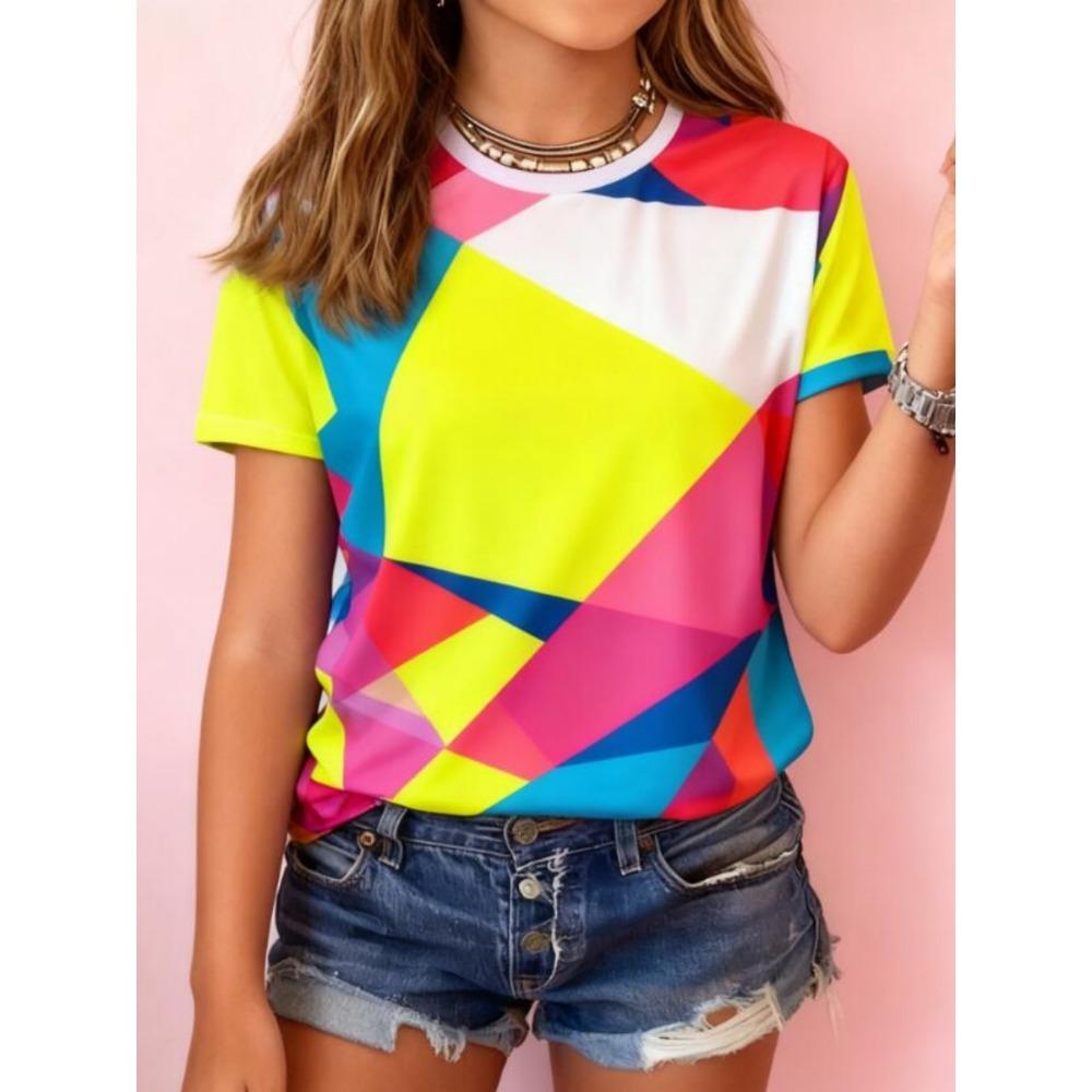 

Детские футболки с 3D-принтом, фруктовых цветов, для девочек, клетчатые, модные, мягкие, удобные, детские топы 170 ярко-розовый