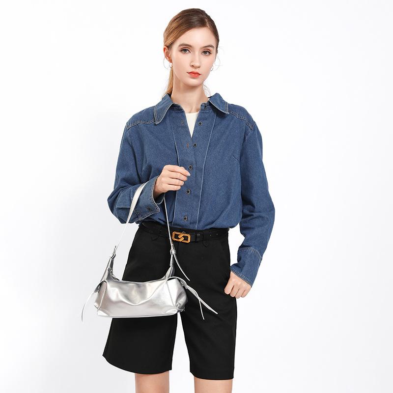 Koreanische Version Nischendesign Achseltasche 2025 neue Damentasche Mode vielseitig doppelte Tasche große Kapazität Schultertasche