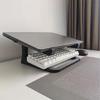Portable Double Level Laptop Holder With Sturdy Plastic Construction For Home Or Office Double Layer Notebook Stand