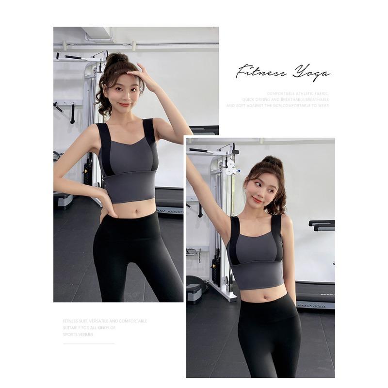 Wide Strap Sports Bra Naked Feeling Workout Bra For Women