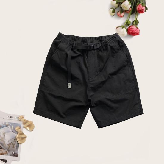 Mittelhoher Bund mit Gummizug Verstellbarer Kordelzug Taschen Herrenshorts Outdoor Fitness Freizeit Kurze Hosen Streetwear