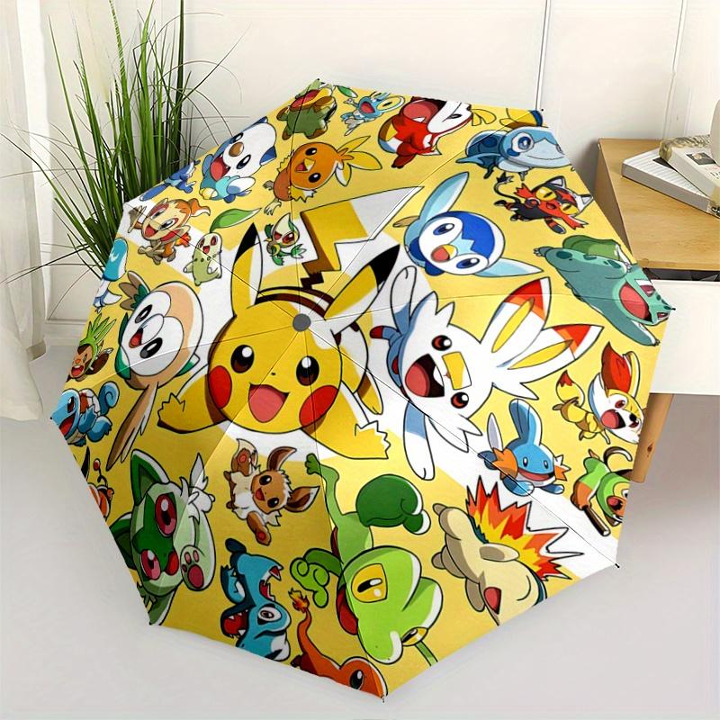 

1pc Pokémon Automatic Opening and Closing Umbrella - Suitable for Various Occasions, Outdoor Activities, Lightweight and Durable Automatic F