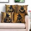 Ancient Egyptian Anubis Themed Art pillowcaseSuitable for Sofa Car Bedroom Decorative Cushion Cover Pillow Cover