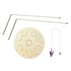 Handcrafts Divining Rods with Crystal Pendulum and Divination Board for Spiritual Exploration Treasure Water Divining
