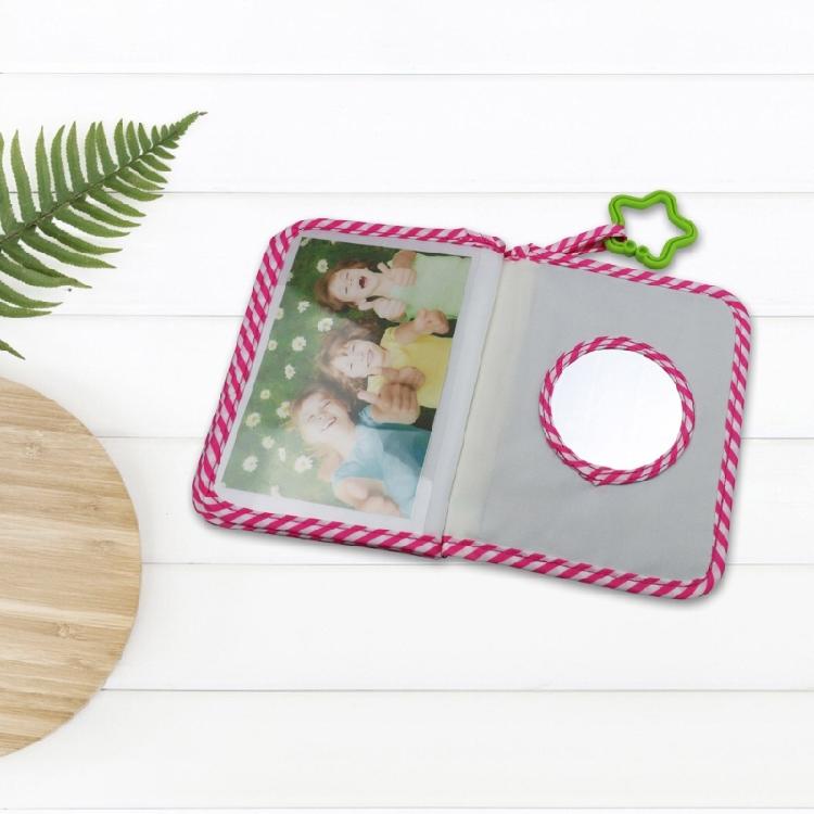 Eerste Jaar Baby Herinneringen Fotoalbum Zacht Stoffen Fotoboek voor het Vastleggen van Speciale Herinneringen met Spiegelende Babydouche Cadeau