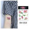 Waterproof Colorful Flower Tattoo Stickers - Disposable Tattoos