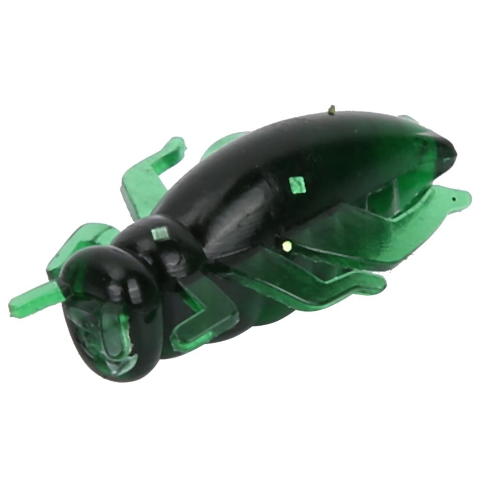 5 Pack 2.3cm Soft Cricket Bait Simulation Insect Lures for Carp Fly Fishing Baits ( Dark Green)
