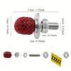 4PCS CNC M6 Motorcycle License Plate Screw Cover Shell Holes Plate Scooter Accessories Diamond Crown Electric Motorcycle Part