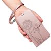 Leather Wallet Flip Case For OPPO A57S A77 A15 A15S A16 A16S A54S A17 A96 4G 5G Dandelion Embossed Design, Card Slots, Wrist Strap