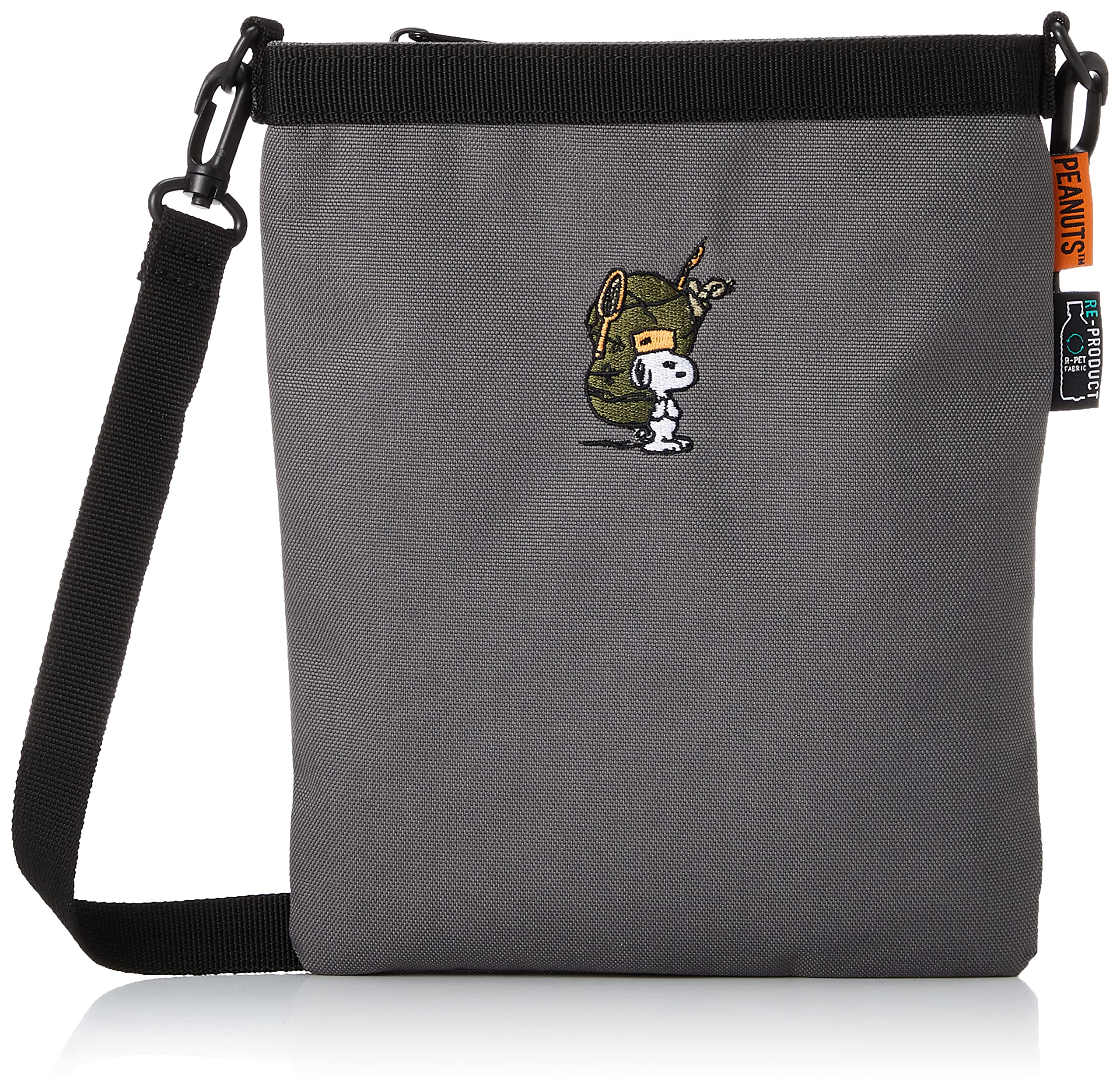 

Shoulder Bag Shoulder Bag Tote Sacoche Pouch Crossbody Lightweight Small Recycled Polyester Material 0246 Dark Gray [Snoopy] RE-PET Men s Women s