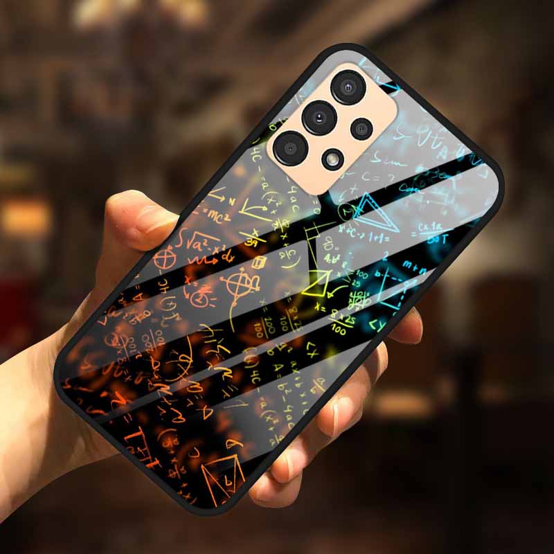 For Samsung A13 Case A23 A52 A72 4G M52 A52S 5G Luxury Tempered Glass Hard Back Cover for Samsung Galaxy A13 4G Phone Cases Capa