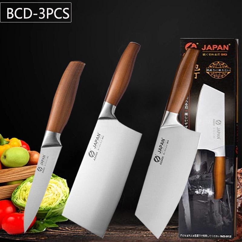 WXCOO Professional Japanese Kitchen Knife Fruit Peeler Utility Knife Stainless Steel Fish Fillet Knife Meat Cleaver Cooking Tool