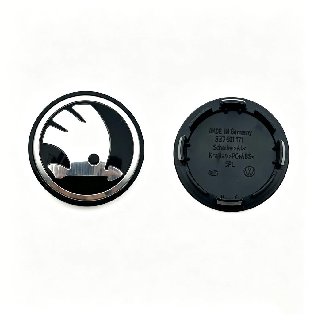 Car Sticker 4Pcs 56mm 65mm Wheel Center Caps For Skoda V VRS Octavia Rapid Fabia Superb Plastic Car Wheel Hub Covervrs