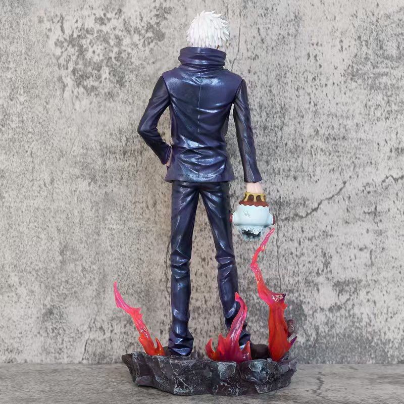 Jujutsu Kaisen 33cm/12.99nch Satoru Gojo Meteor Boomerang Ninja Assassin PVC Both ends Handsome Action Figures Battle Toys Durable Gifts