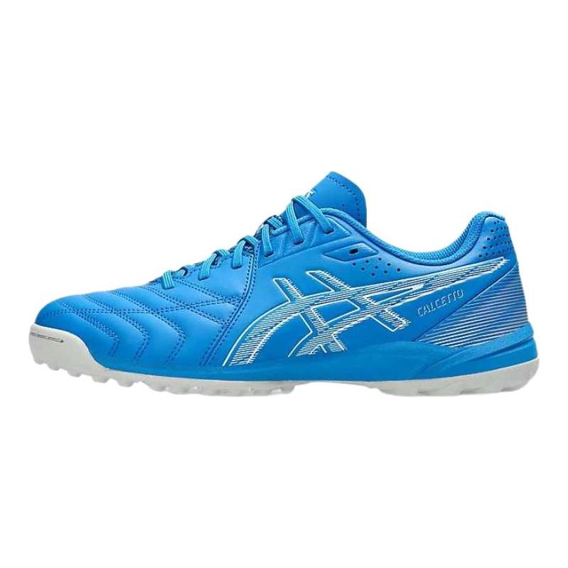 Asics Calcetto WD9TF Comfortable Fashion Trendy Versatile PU Leather Soccer Shoes Men sneaker Blue 1113A038-400