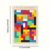 Wooden Tetris Puzzle for Kids Educational Tangram Toy