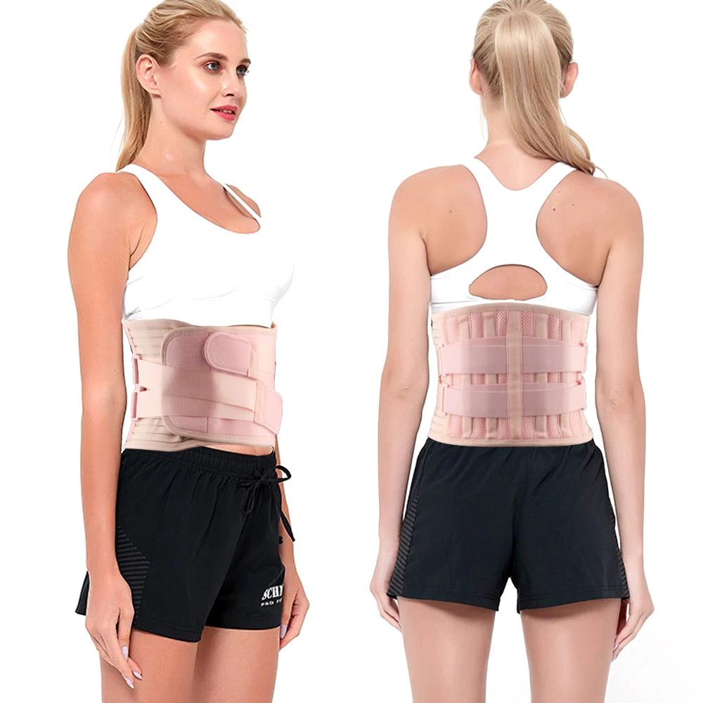 Nouveau Support Lombaire Réglable Double Traction Dos Corset Orthopédique Décompression de la Colonne Vertébrale Soulagement des Douleurs Dorsales Serrer l'Abdomen