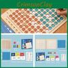 2-in-1 Mathematical Genius Desktop Game Hundred Number Board Wooden Toy