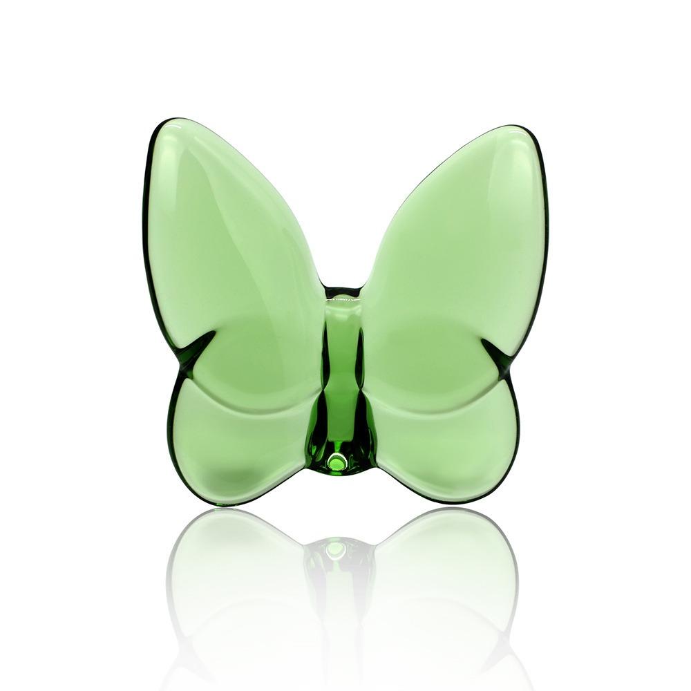 Glass Butterfly Figurine Mini Table Ornaments Elegant Desktop Decoration  Craft Collection