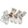Female Spring and Autumn Personality New Heel Cartoon Animal Cute In The Wind Tube Socks