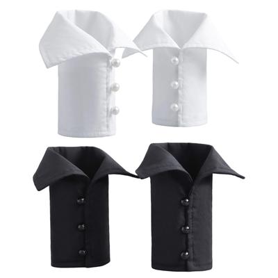 Manchettes amovibles en polyester doux et confortable, polyvalentes, bracelet pour femme, fille, décorations de manches simples