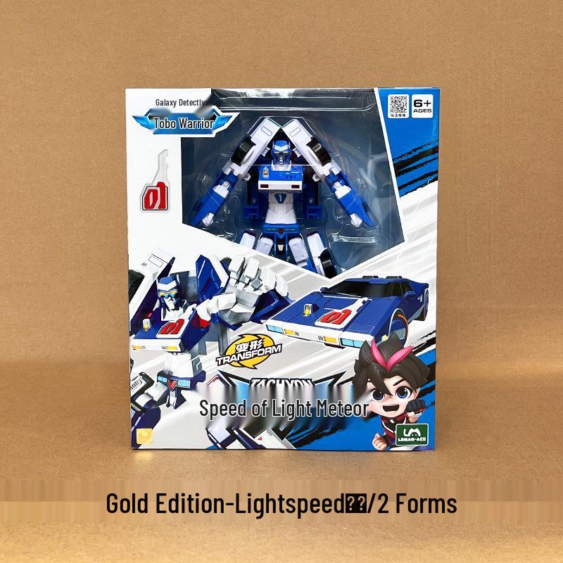 Тобот Воины Галактики Детективы: Игрушка Робот-трансформер Машина Звуковая Молния Правосудие