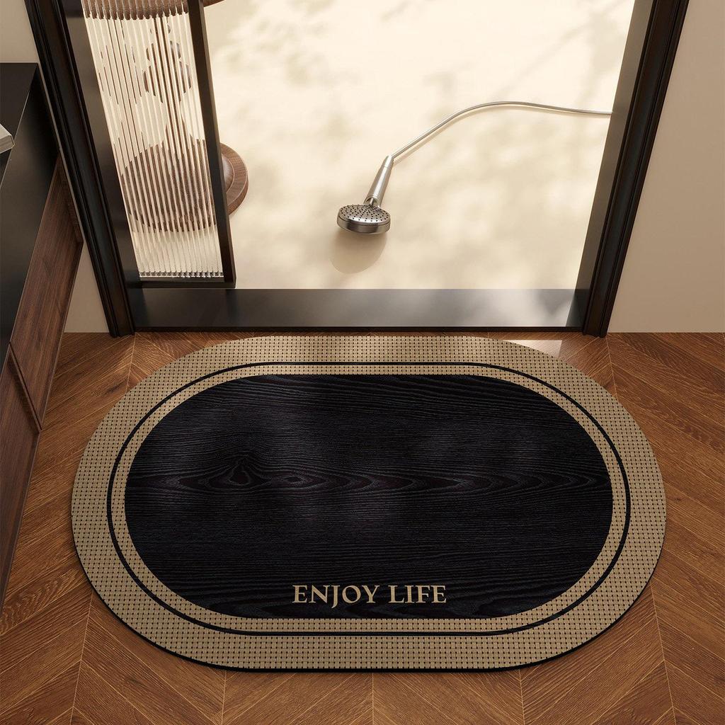 Pre-owned Non-slip Diatomaceous Earth Bath Mat - Absorbent, Dirt-Resistant, Quick-Dry, Wear-Resistant for Bathroom or Entrance