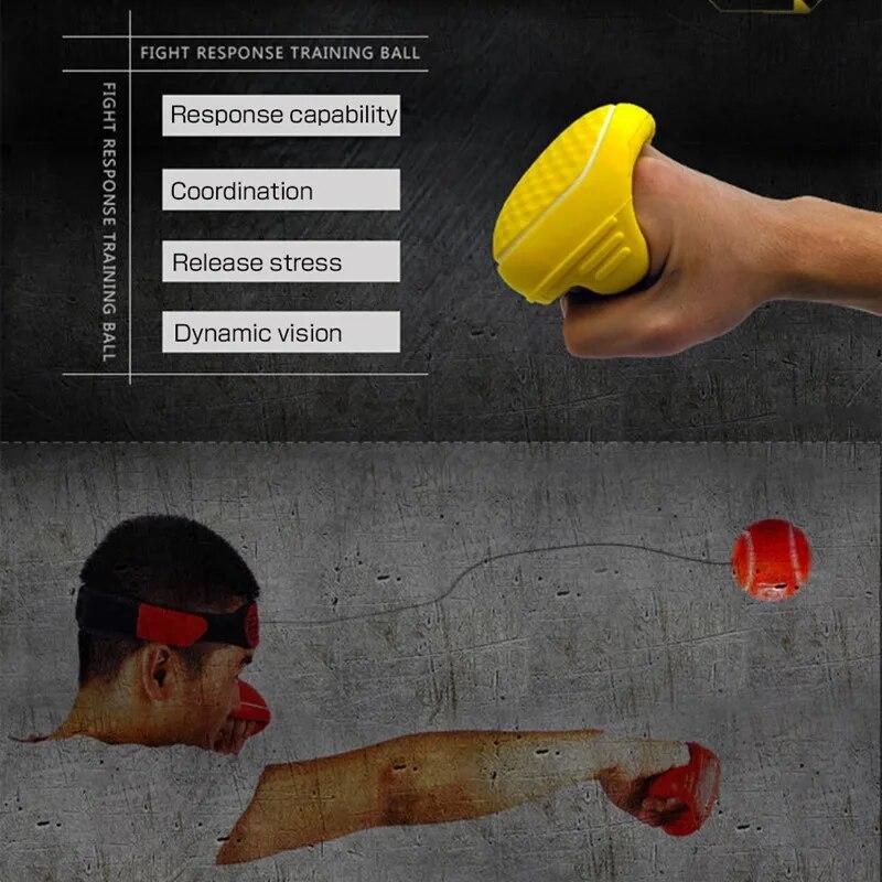 Headworn Box-Reaktionsball, Geschwindigkeits-Trainingsball, MMA, Muay Thai, Kampftraining, Hand-Augen-Koordinations-Trainingsgerät