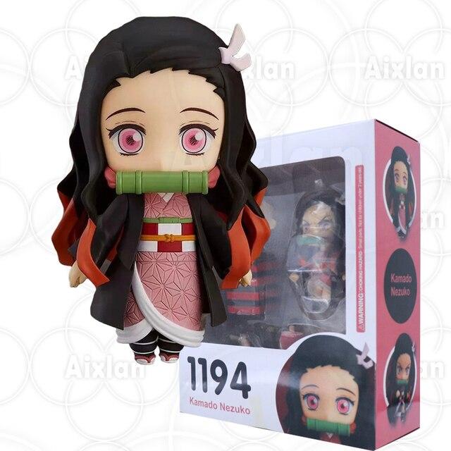 10cm Demon Slayer #1510 Tanjirou Action Figure Kyojuro Rengoku Giyu Tomioka Kimetsu No Yaiba Figure Hashibira Inosuke Figurine