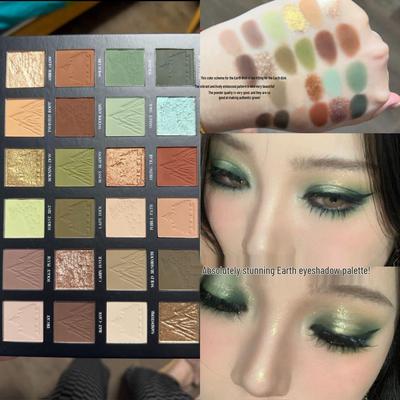 Palette Ombretti Nuanxu Zongying 24 Colori: Opaco, Brillante, Glitter, Tonalità della Terra, Effetti che Cambiano Colore.