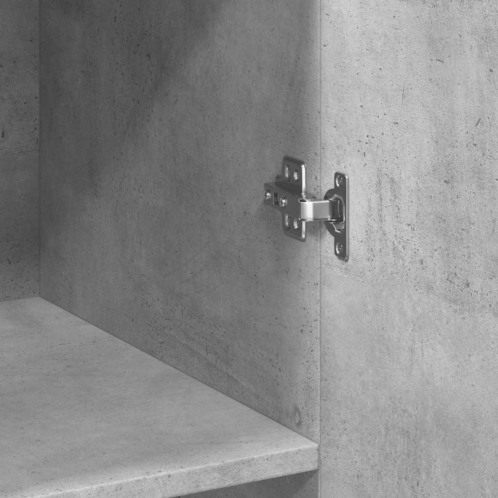 High Cabinet Concrete Grey 70 X 42.5 X 225 Cm Particleboard