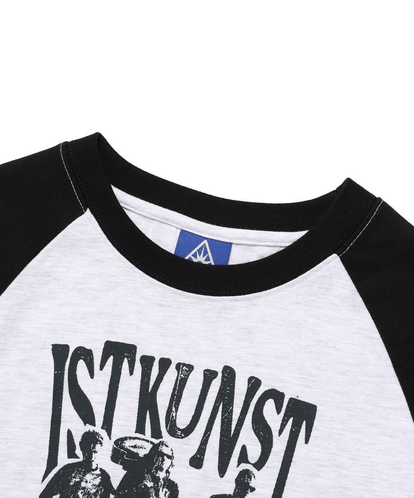 ISTKUNST Scene Band Raglan Ls Tee_Light Gray(Ik2Fsmt553A)