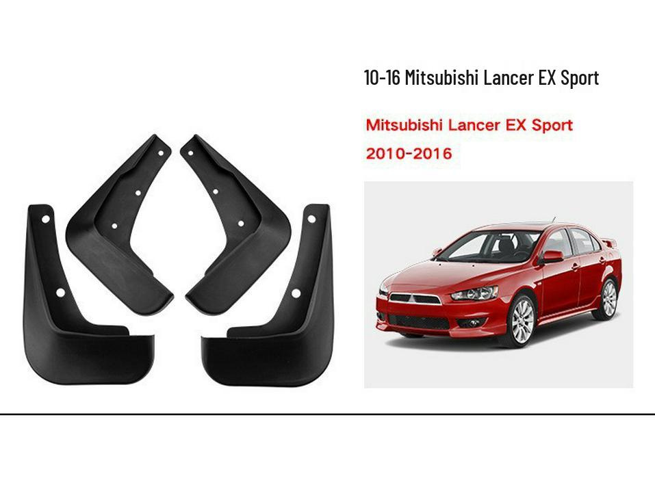 Mitsubishi Lancer Yi Shen Grandis Front & Rear Leather Mud Flaps