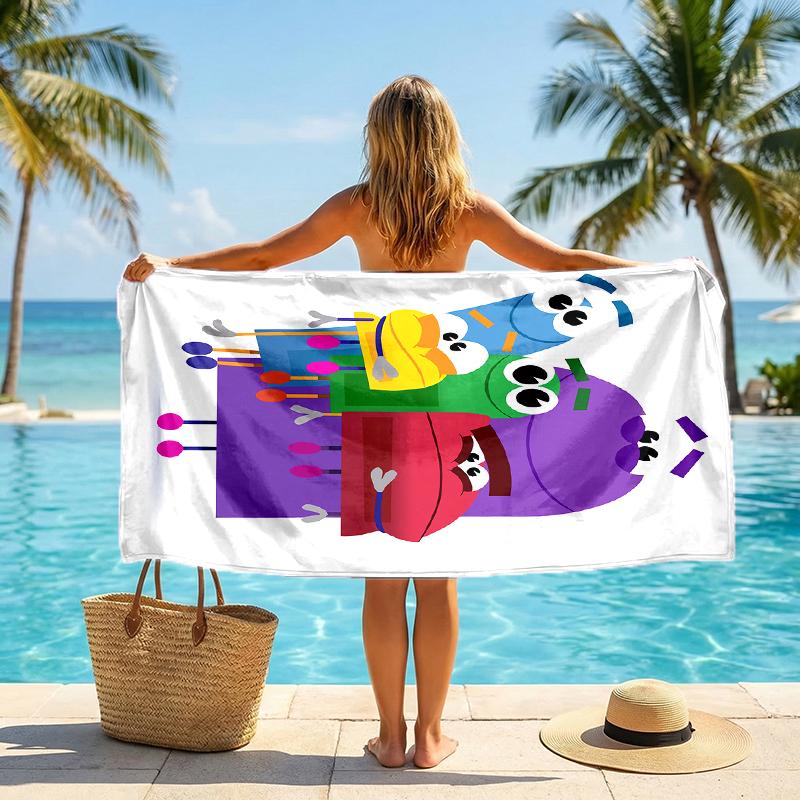 Ask Storybots Fashion Beach Towel: Ideal for Summer Adventures Soft, absorbent and quick drying suitable for swimming and bathing