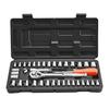 Socket Set, 39 Pieces, 9.5 & 6.4 mm Drive Socket and Ratchet Set, SAE and Metric Size, Mechanic Tool Kit with Ratchet Wrench, Accessories, Storage