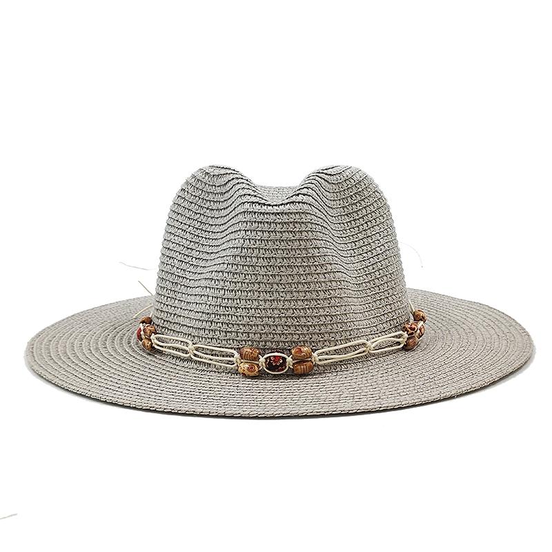 Summer Straw Hat Fashion Simple Hat For Men Women Wide Brim Jazz Hat Casual Classic Sun Hat Foldable Travel Beach Hat