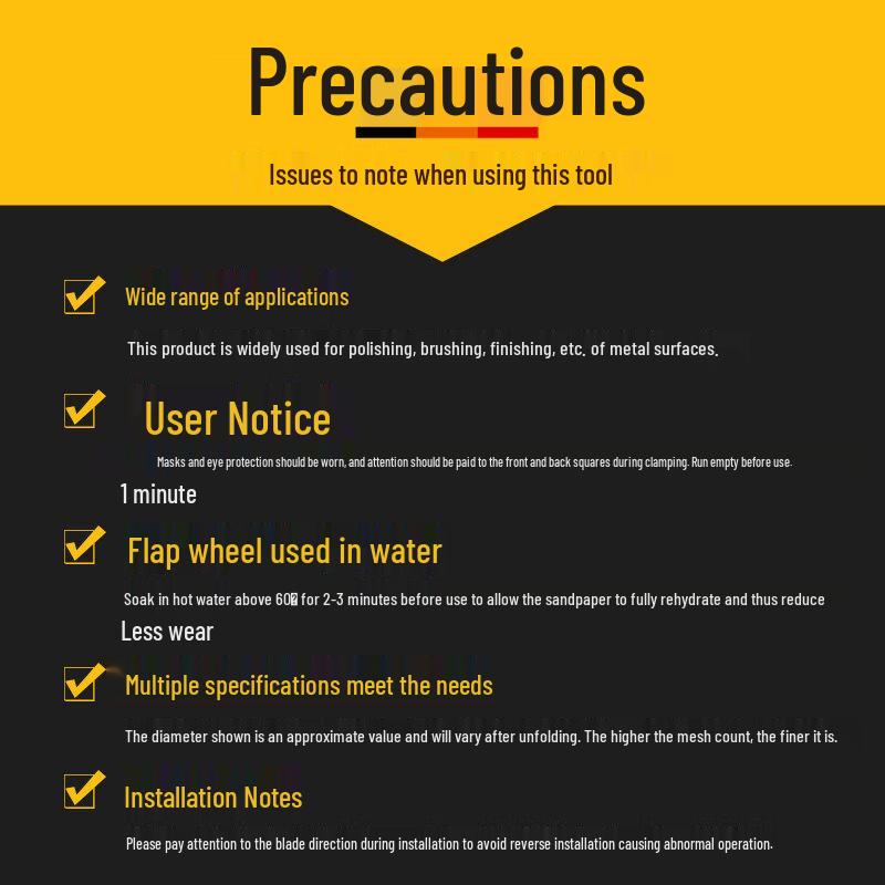 Ally Small Sun Handled Flap Disc Grinding Head