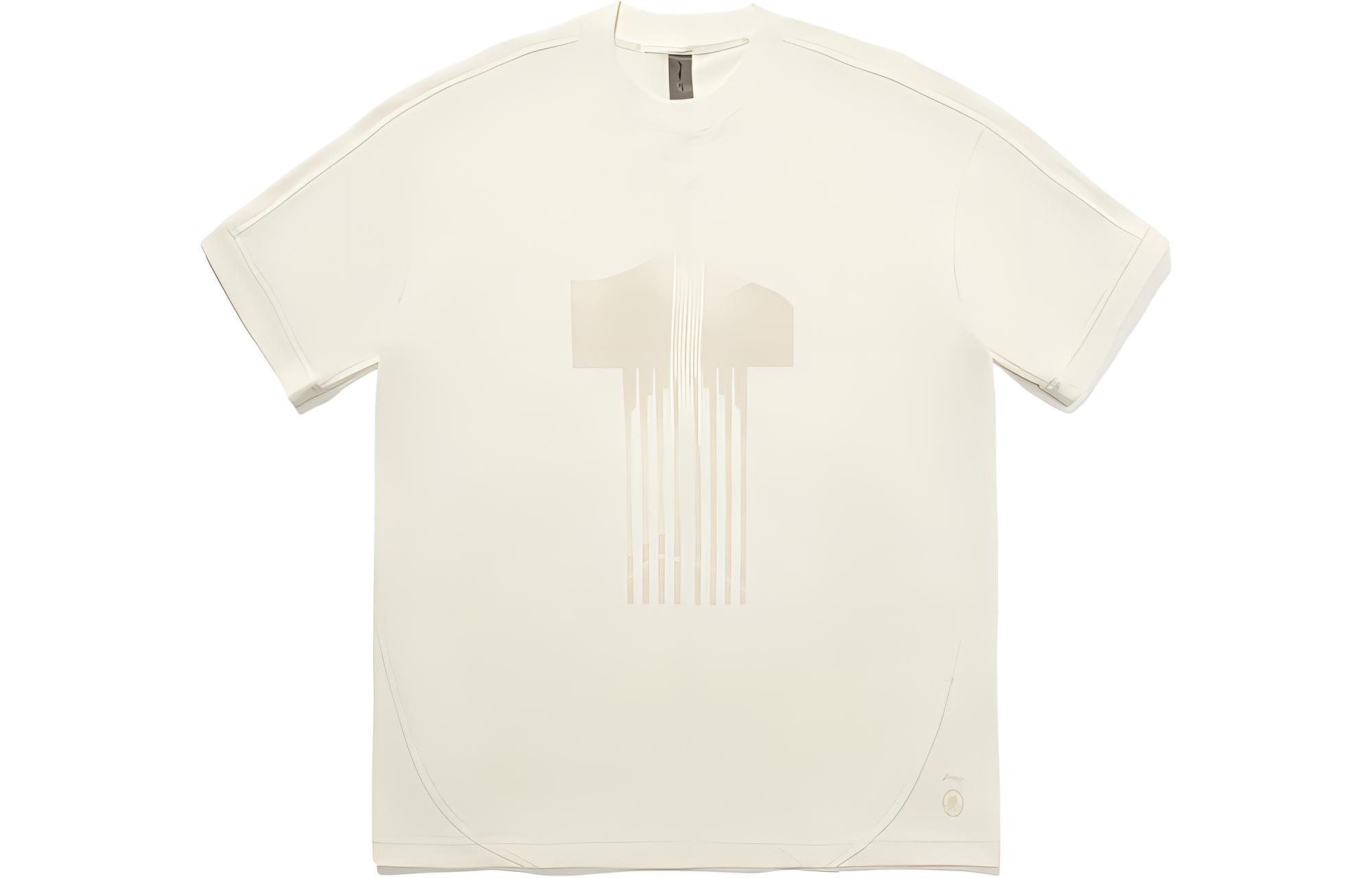Li Ning Li Ning X Jackie Chan T Shirt Unisex Papyrus White AHST619-1 L