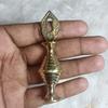 AL ATHMAD Arabian Brass Surmadani - Kohl Container For Storing Surma Powder - Golden Color
