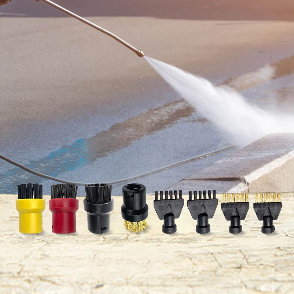 Dampfreiniger Bürstenset 8 Stück Kompatibel mit Für Kärcher SC1 SC2 SC3 SC4 SC5 zur Reinigung von Fliesen Armaturen Spülen und Toiletten